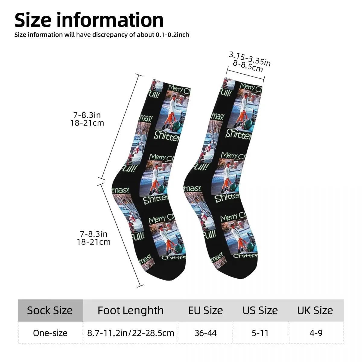 Cousin Eddie Shitters Full Socks Harajuku High Quality Stockings All Season Long Socks Accessories for Man's Woman's Gifts