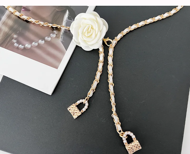 Metal Waist Chain Women\'s High-end Summer Dress with Trendy Ins Style Decoration Suit Thin Belt Fashion Chain Pants Chain