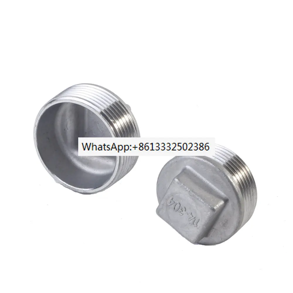 

3pcs 304 stainless steel plug/screw plug/screw thread/plug/four corner plug/blind pipe plug/plumbing accessories/head