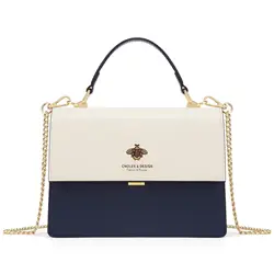 Cnoles Women Bee Shoulder Bag 2022 Versatile Chain Small Square Bag Women's Lady Brand Handbag Crossbody Bags