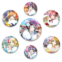 32/44/58MM Anime Love Live!Tinplate Brooch Pins Figure Icon Badge Handmade Brooches for Backpack Clothes Fashion Jewelry Gifts