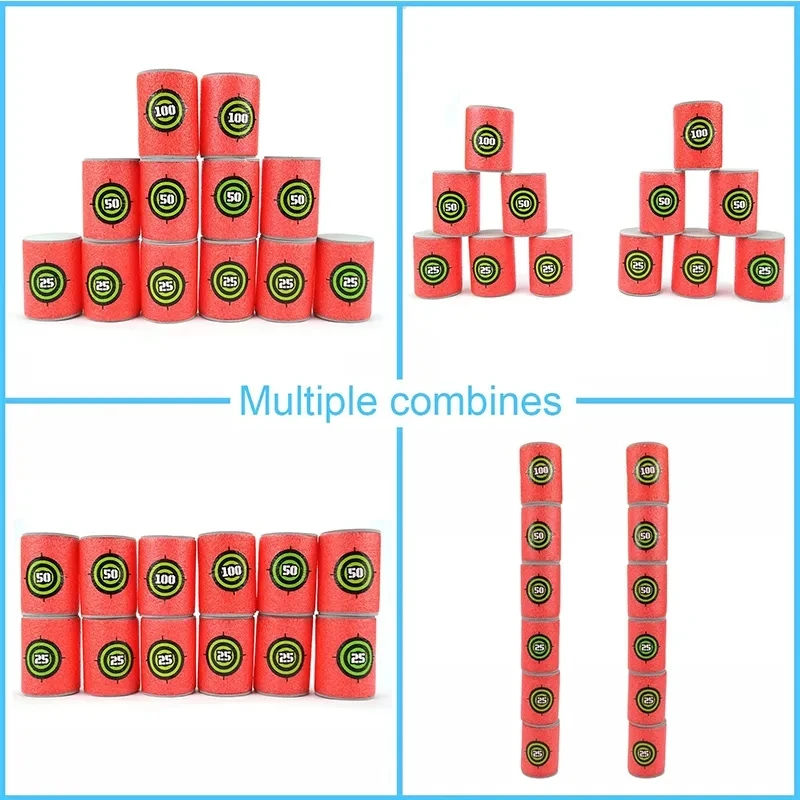 6PCS EVA โฟม Bullet Target Dart ของเล่นสําหรับ Nerf N-strike Blasters คงที่ Elite เกมเด็กอุปกรณ์การฝึกอบรมของเล่น