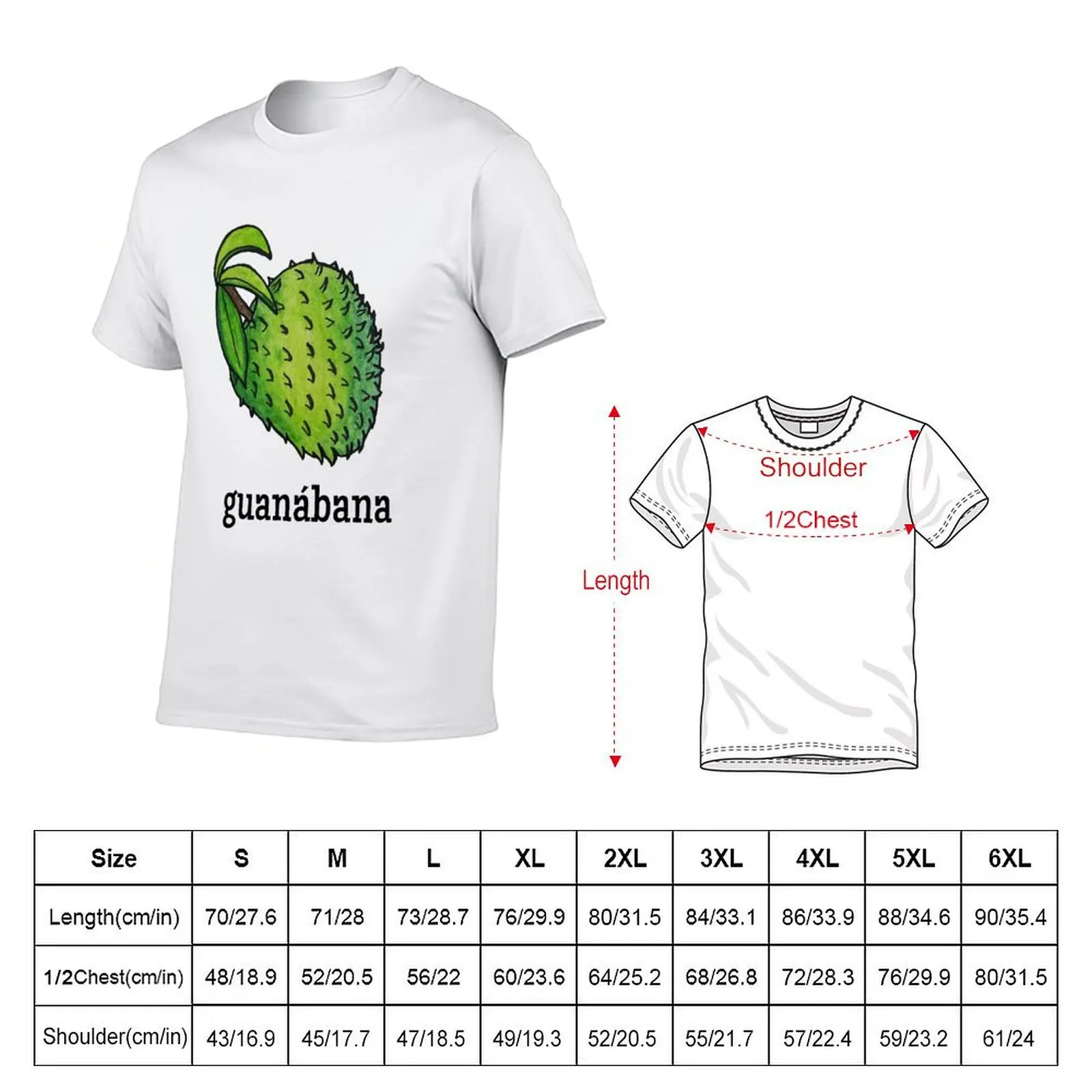 man for men for shirts shirts man graphic Soursop cotton pack for shirts t tees Guanabana t t man T-Shirt