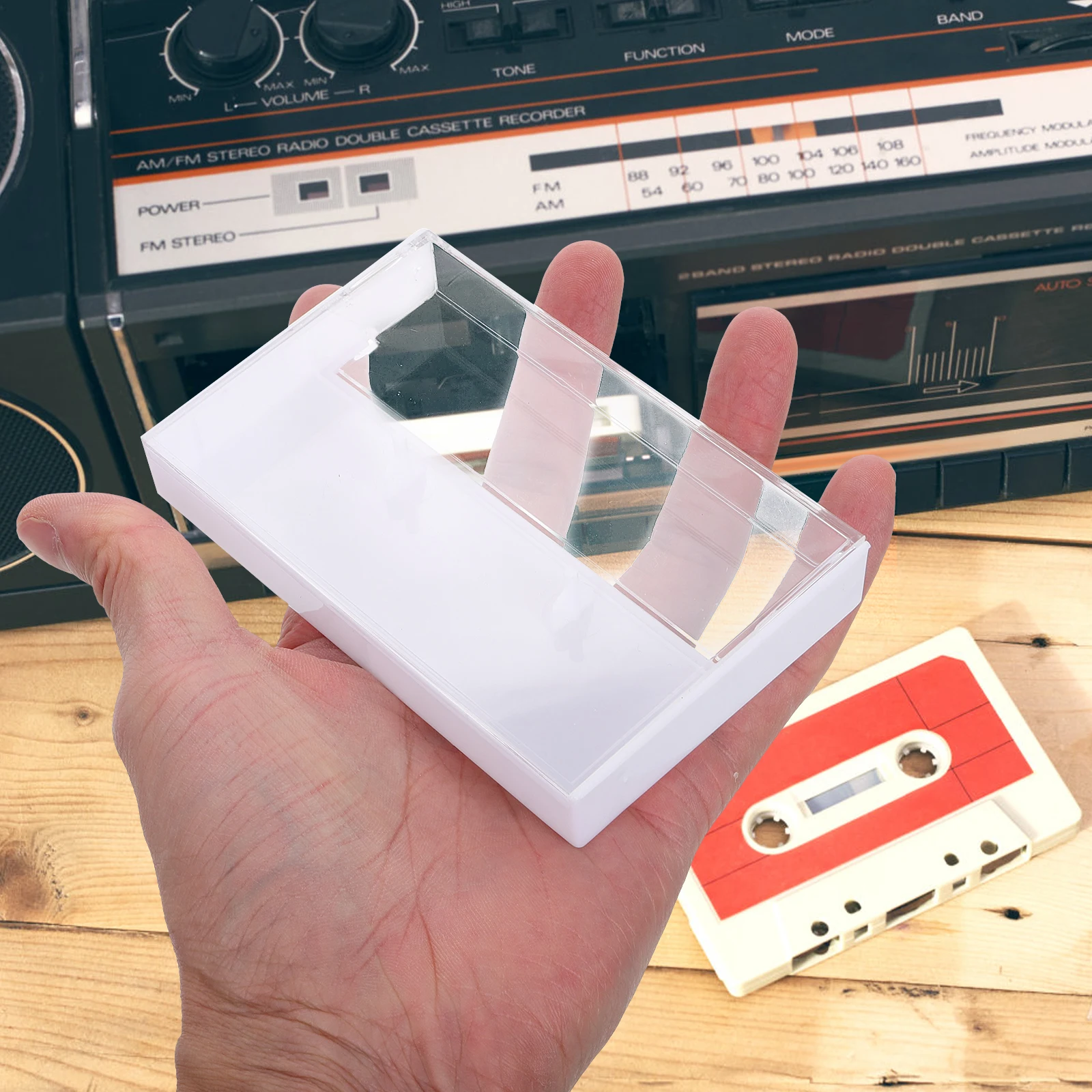 

10pcs Retro Storage Multifunctional Organizer Plastic Container For Jewelry Crystals Coins Clear Case Vintage Style