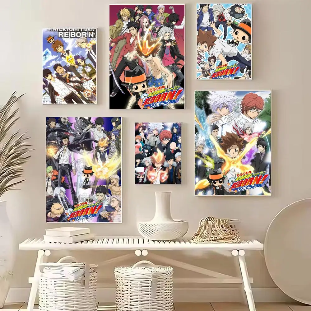 Classic Anime H-HITMAN REBORN Poster PP Wall Decor Posters Celebrity Art Prints Aesthetic Wall Art Bedroom Office Home Gift