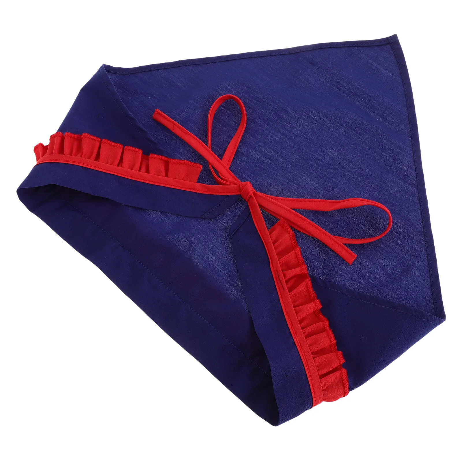 

Triangular Lace Trim Kitchen Headscarf Tie Back Adjustable Hair Bandana Chef Baking Waitress Hair Cover Soft Comfortable Scarf