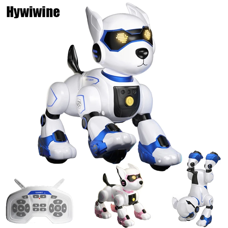 RC Robot Dog Electronic Stunt Dog Funny Voice Command Programmable Touch-sense Music Song Robot Dog for Boy Girls Children Toys