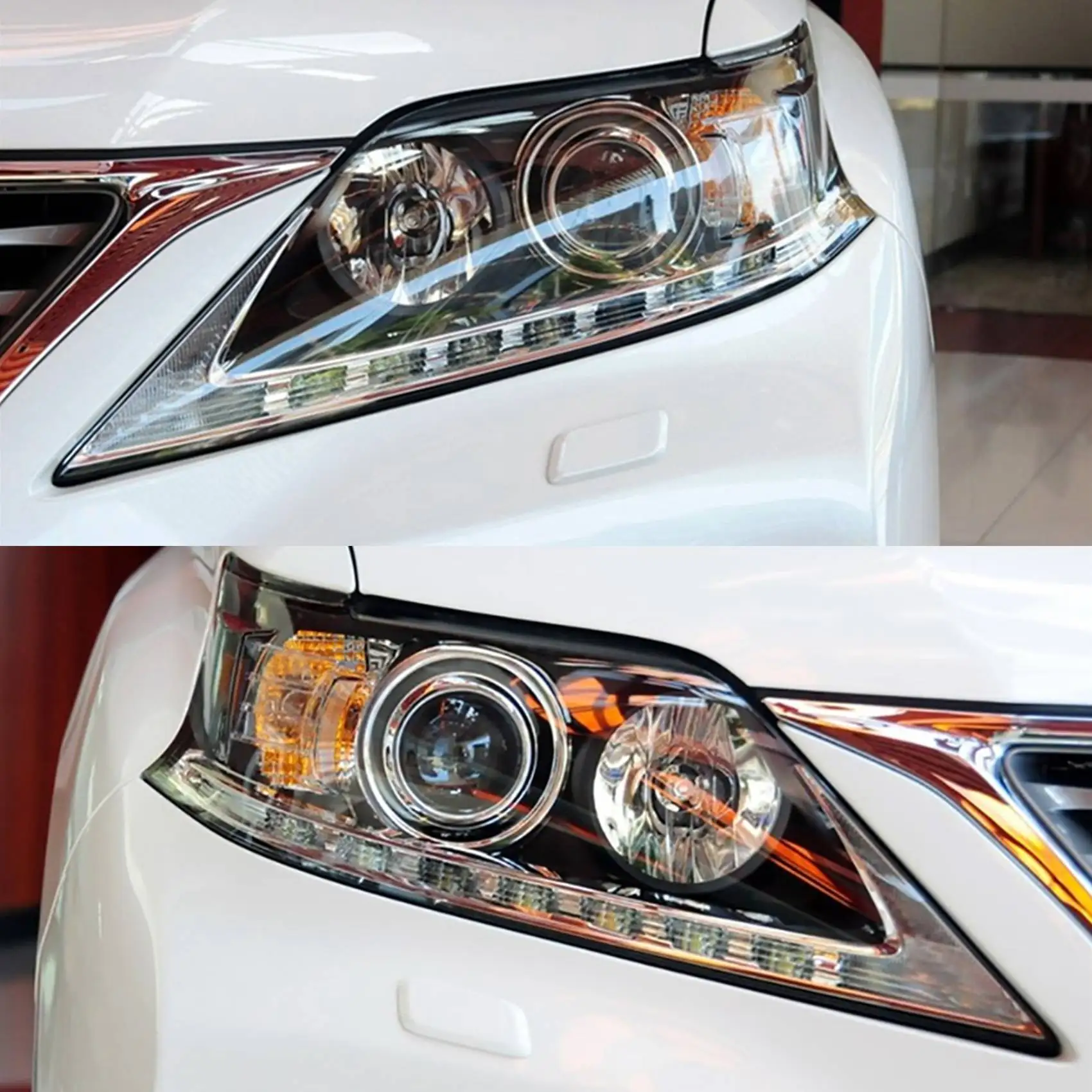 Dla Lexus RX350 RX270 RX280 RX300 2013-2015 Lewa Strona Samochodu Klosz Reflektora Przedniego Przezroczysta Osłona Lampy