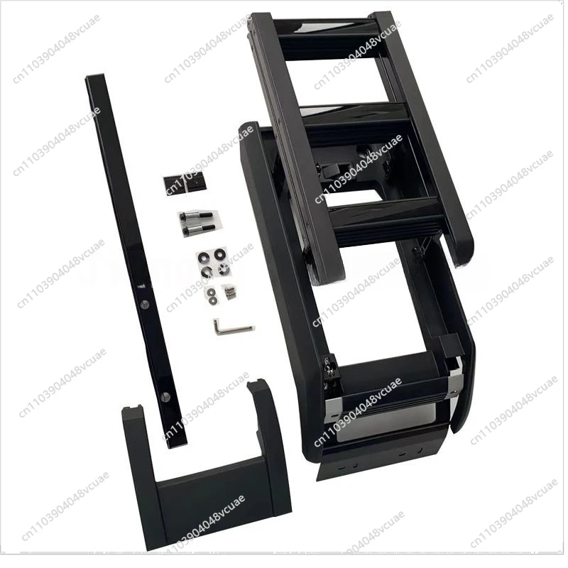 Mute Black Special Climbing Ladder Modified Roof Ladder Side Folding Ladder Off-road 2 Sets