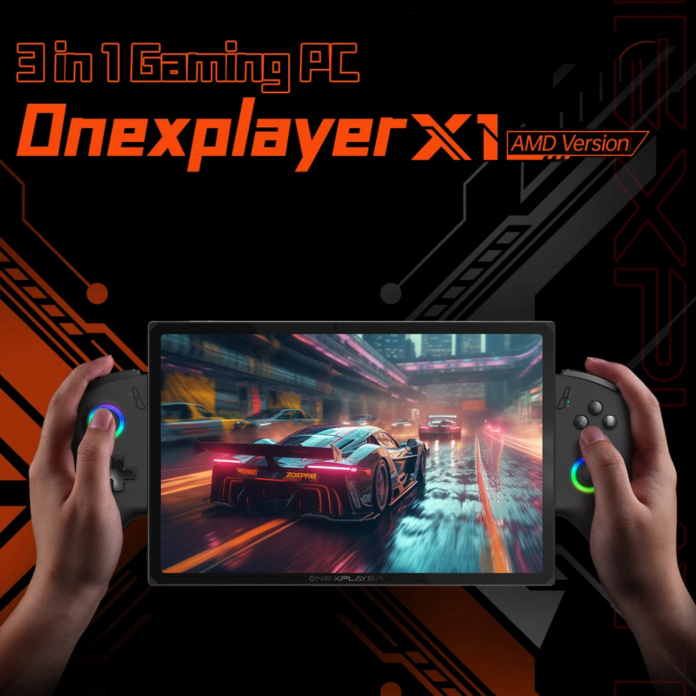 

OneXPlayer X1 AMD 8840U Onexconsole 10.95 Inch Qculink Laptop Replaceble D-PAD Wins Hello AI Camera Gaming Console