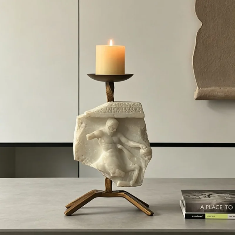 Vertical Candle Holders Vintage Minimalist Candles Holder Creative Shape Decorative Candlestick Home Decoration Accessories