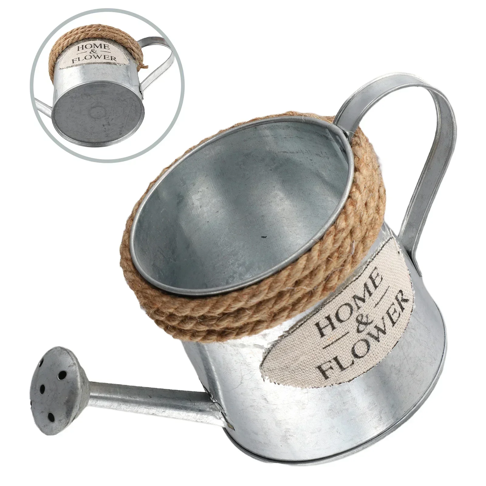 

Craft Design Retro Bucket Craft Iron Home Garden Decor Convenient Water Injection Fitment Flower Pots Number Of Pieces
