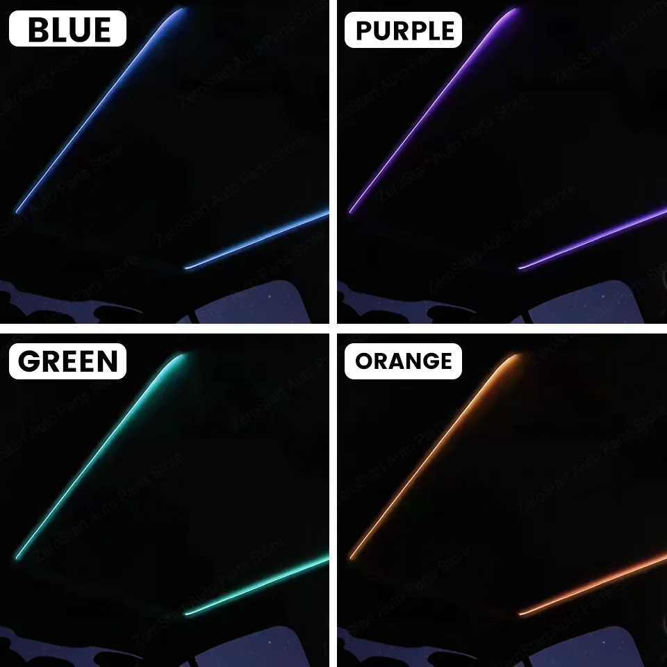 APP-Steuerung, 256 Farben, LED-Oberlicht, Umgebungslicht, Atmosphäre, Schiebedach, Licht, Autodach, Panorama-Oberlicht, Umgebungslicht für BMW – Detail 7