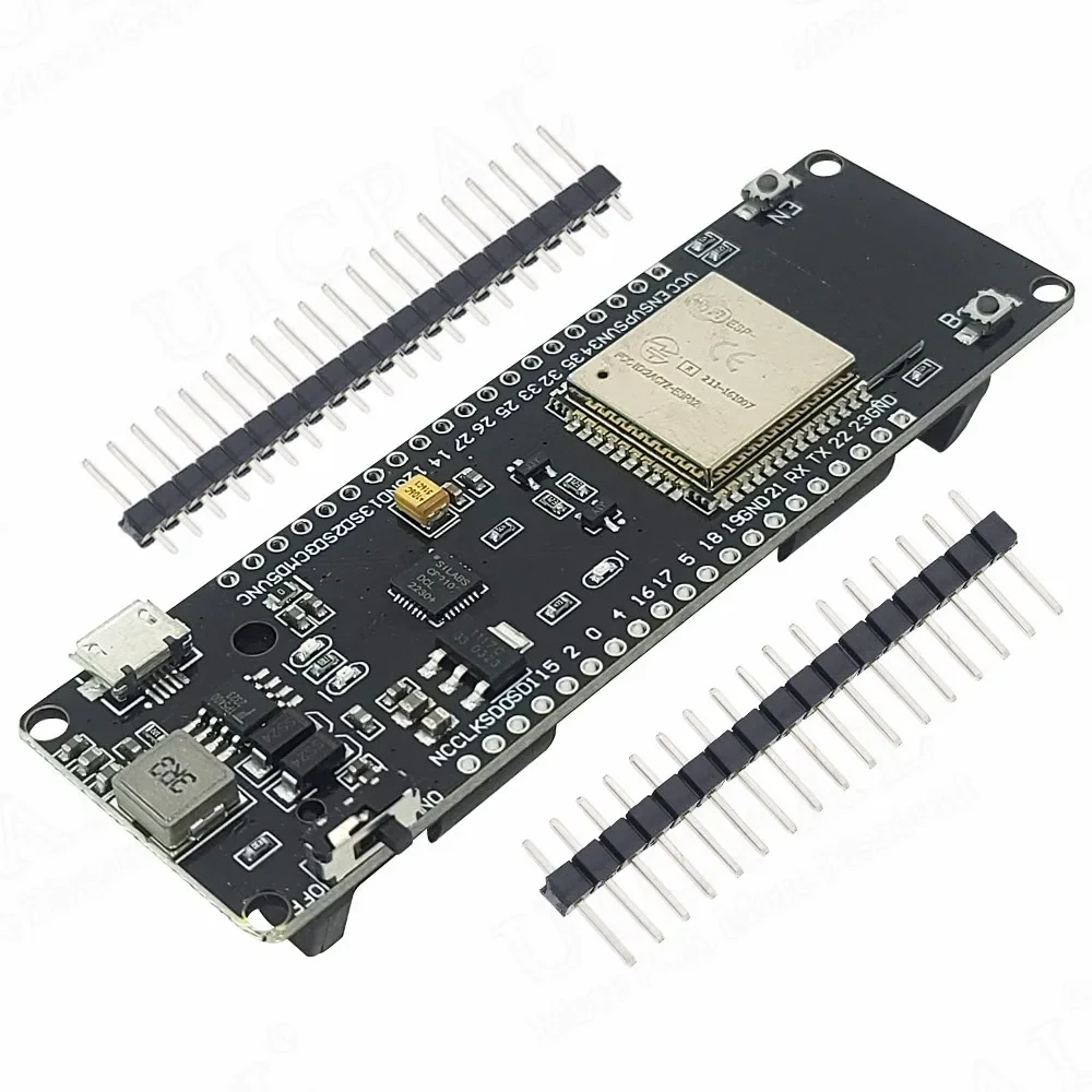 BT 2.4G WLAN-Modul ESP32 Entwicklungs-Lernplatine mit 18650 Batteriehalter ESP32-32 Serieller USB Micro CP2102