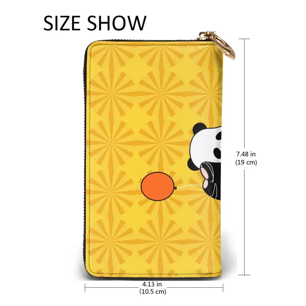 Personalized Customize Leather Long Hand-held Printing Advanced Simulation Leather and High-quality Metal Zipper  LongWallet