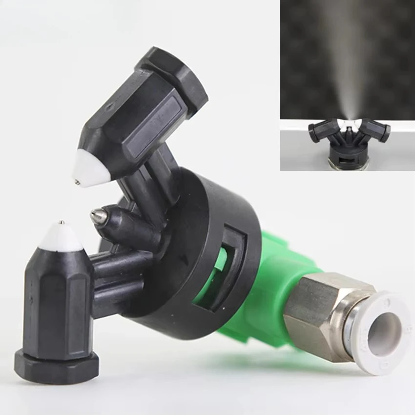 

Plastic Micron Mini Humidifier Dry Fog Water Misting System air Atomizing Spray Nozzle