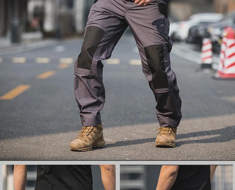 2025年 メンズ タクティカルパンツ スリムパンツ アウトドア オーバーオール ストレート トレーニング 多ポケット ハイキング フィッシング カジュアルパンツ 速乾