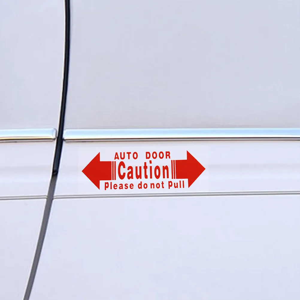 

4Pcs Car Door Stickers Auto Door Warning Decals Waterproof PVC Safety Mark for Vehicles Easy Installation Universal Fit