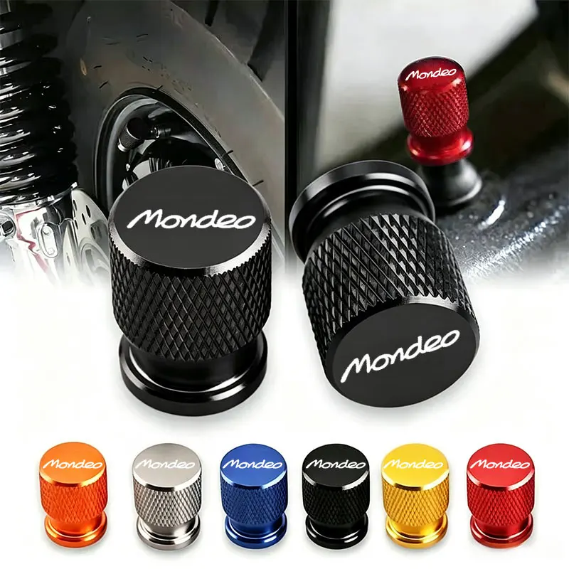 4pcs For Ford Mondeo MK3 MK4 MK5 Accessories Car Wheel Tire Valve Caps Tyre Stem Covers Airdust Waterproof