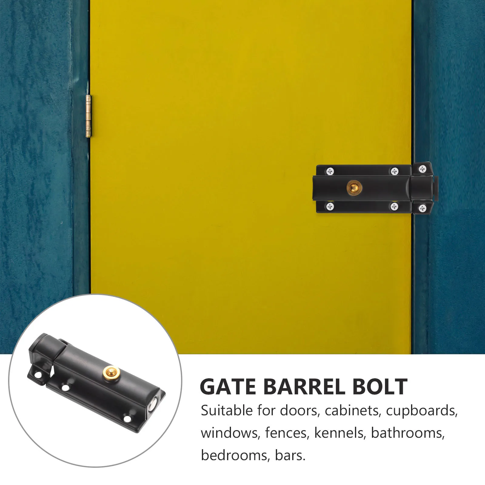 

2Pcs Spring Pin Latch Sliding Barrel Bolt Stainless Steel Door Lock Gate Lock Quick Release Spring Pin Latch Door Barrel Bolt