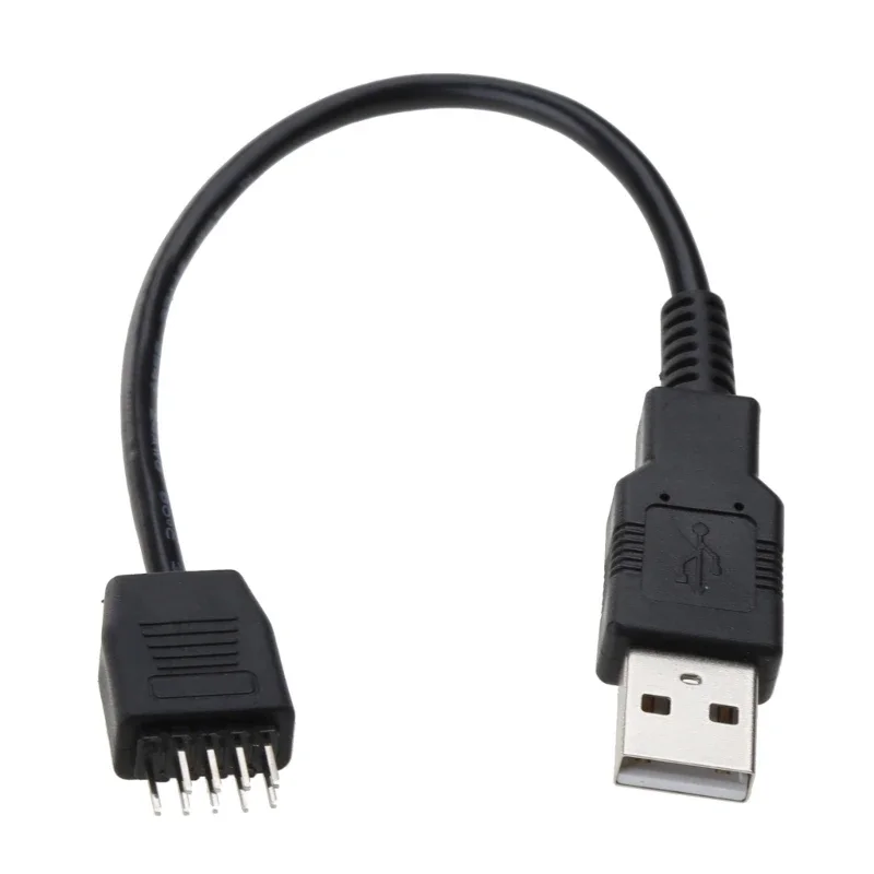 رأس USB إلى USB من النوع A كابل محول اللوحة الأم، 9 دبوس ذكر لكتابة محول كابل اللوحة الأم ذكر