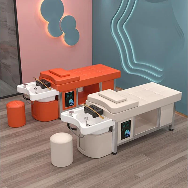 

Pedicure Chair Spa Massage Shampoo Hair Washing Interior Basin Bed Washbasin Stretcher Headspa Chairs Cama Abatible Nail Salon