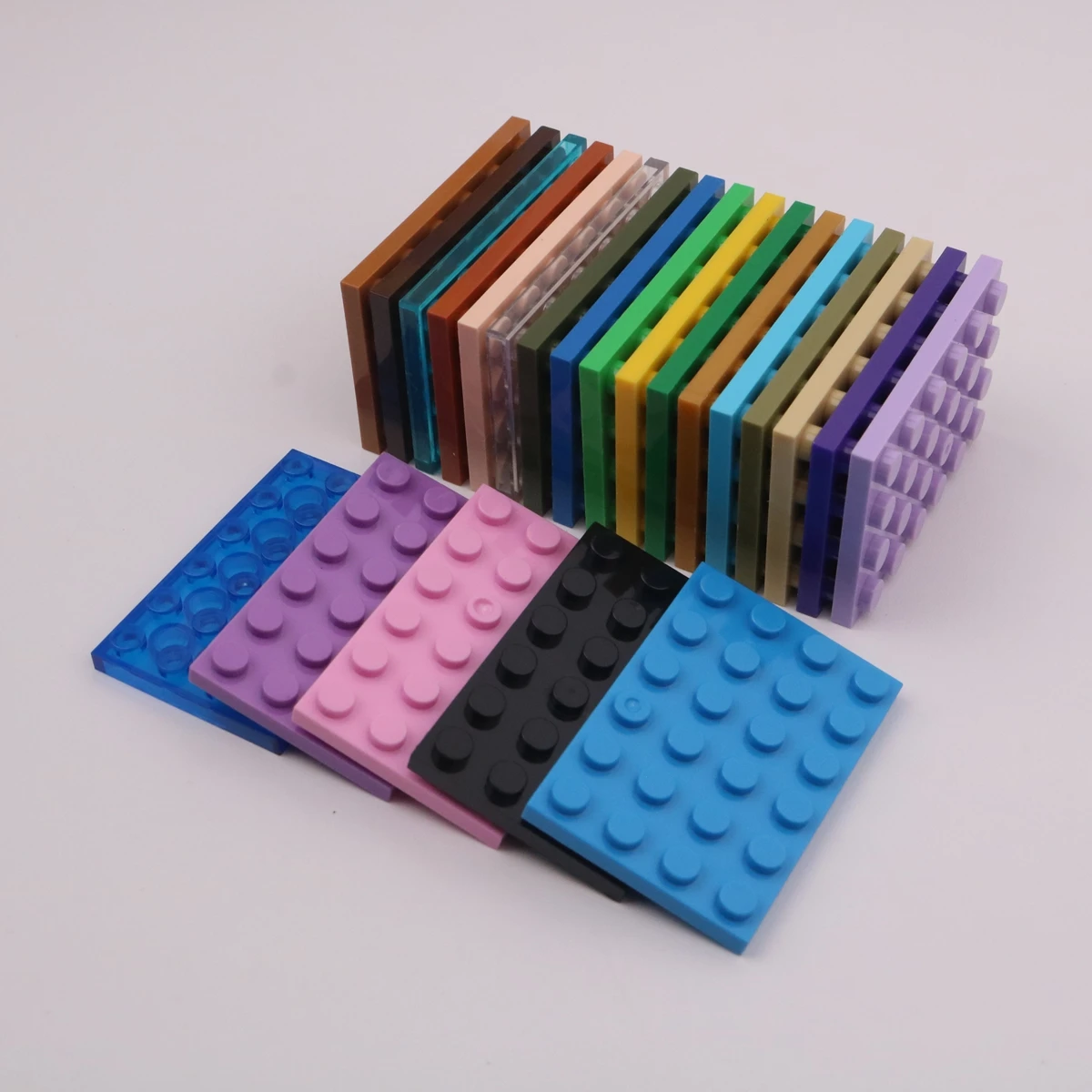 [15Pcs][50g] 3032 Interlocking MOCDIY Kit With 4x6 Board, Children DIY STEM Building Blocks Toy , Gifts For MOC Creators Group