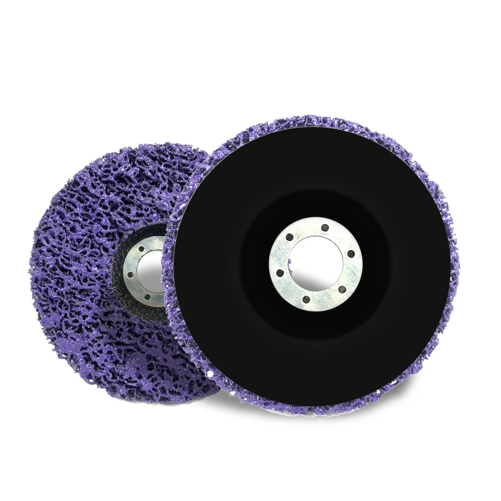 Abrasive Tools Abrasive Wheel Paint Rust Removal Clean For Angle Grinder Poly Strip Disc Durable Purple Grinder Wheel 125mm 1PC