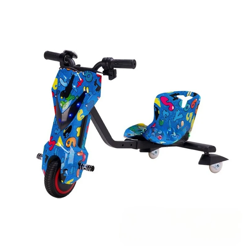 Outdoor Amusement Equipment Adult Children's Electric Three-Wheel Drift Car Three-Wheel Kart Children's Toy Car