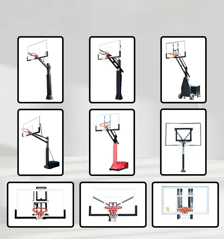 Long Lifetime 72 Inch Basketball Moveable Stand Indoor Portable Basketball Hoop