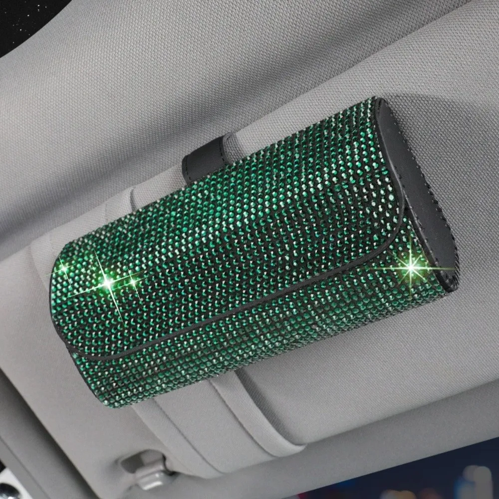 

Модный чехол для очков с блестками и стразами, противоударный, жесткий футляр для хранения очков, автомобильные аксессуары