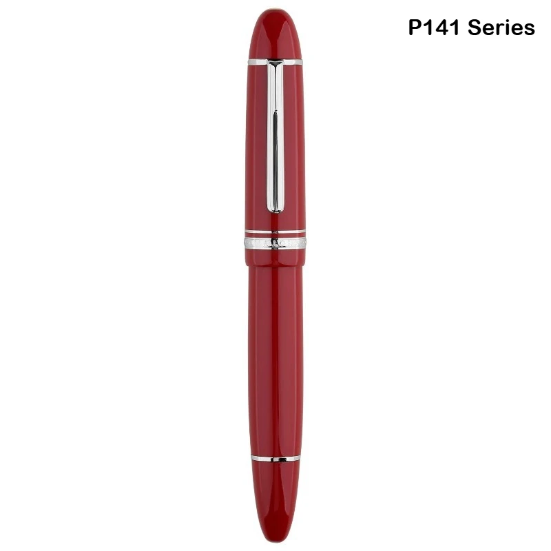 MAJOHN P140 Metal Copper Piston Fountain Pen Transparent Sun Nib Light Resin Body PK X159 9019 Stationery School Supplies image 3