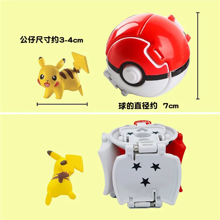 Pokéball Pokémon Figur Elf Ball Anime Figur Cartoon Pikachu Glurak Taschenmonster Haustier Anime Action Modell Spielzeug Geschenke – Detail 2