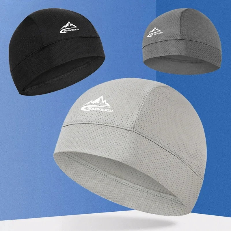 Gorro de calavera refrescante, forro para casco, transpirable, absorbe el sudor, deportes de ciclismo, gorro para correr, cómodo gorro para senderismo al aire libre, gorro de secado rápido