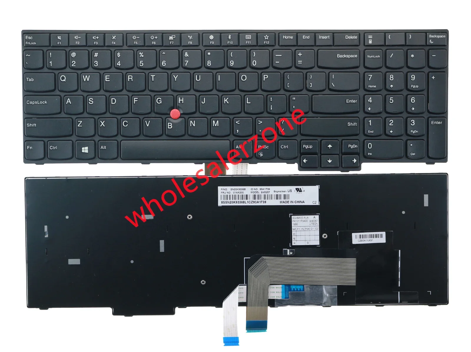 New US Keyboard For IBM ThinkPad E570 E570C E575 series 01AX160 SN20K93328 9Z.NBKST.501 PK1311P2A00 01AX200 PK1311P3A00