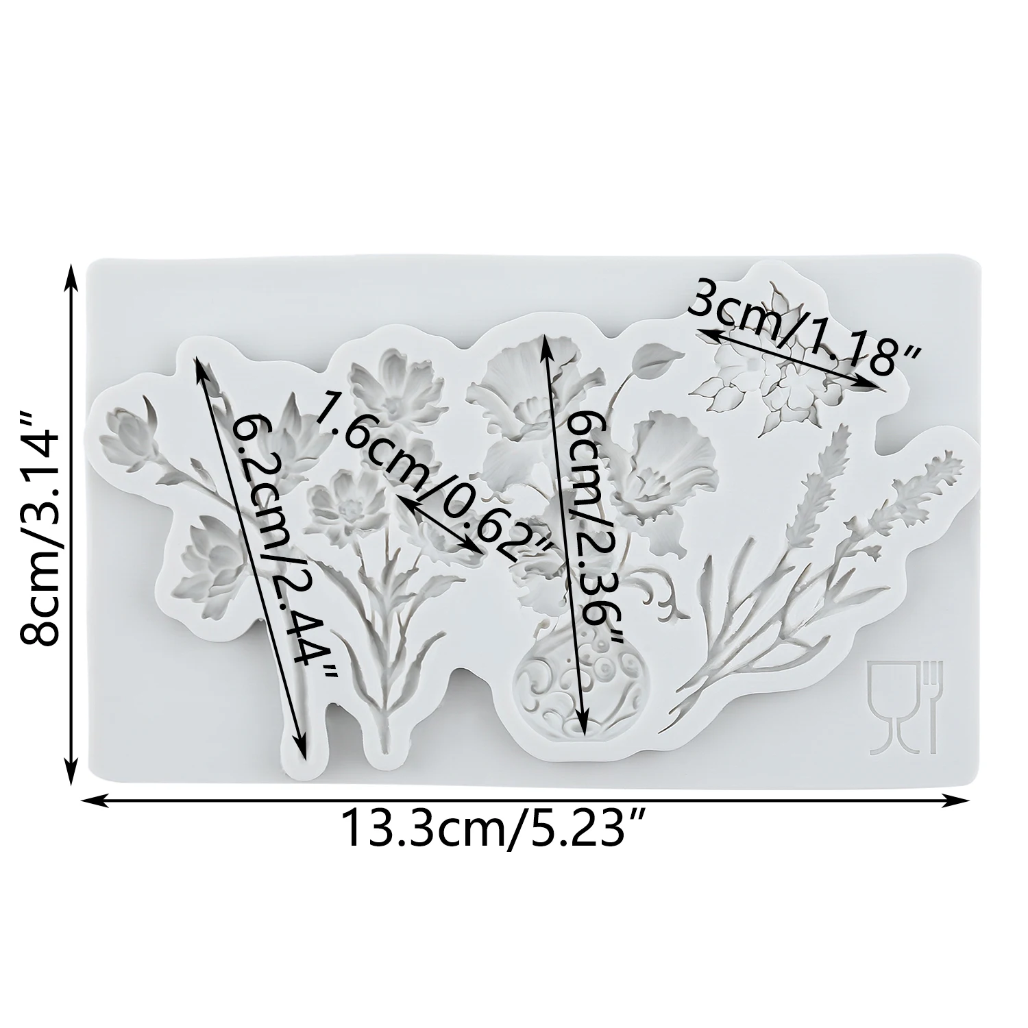Flower Silicone Molds Leaf Fondant Cake Decorating Tools Cupcake Topper Chocolate Candy Craft Gum Paste Polymer Clay