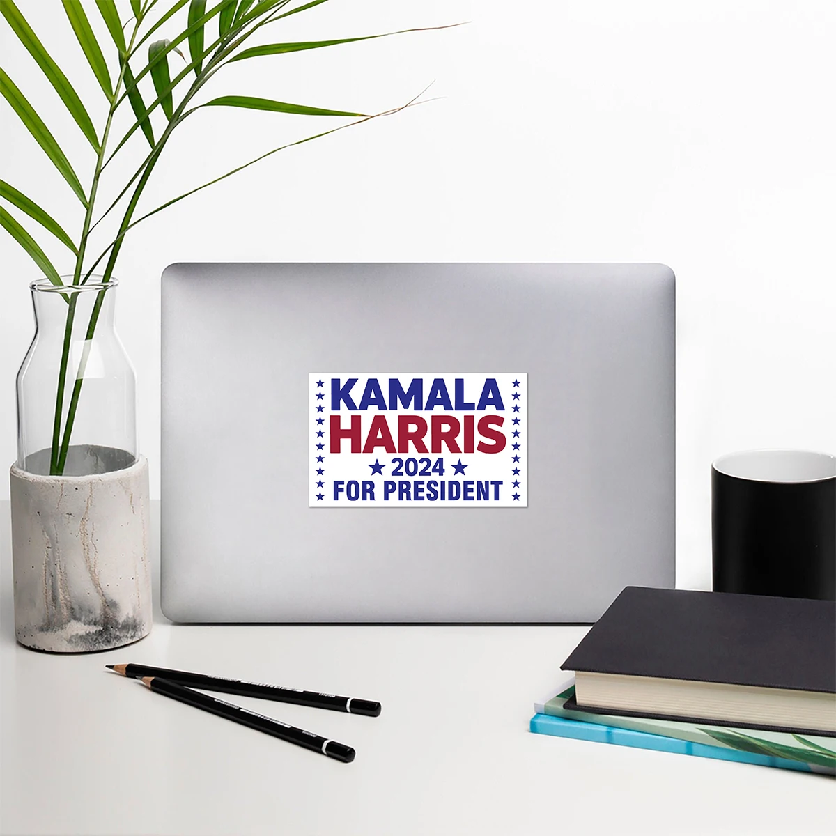 10sheets Kamala Harris for President 2024 Stickers Vote Democratic Stickers for Laptop Bumper Decal Waterproof Vinyl Car Sticker