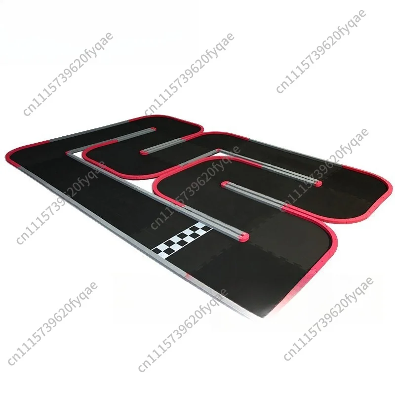 Parent-child interactive game toy four-wheel drive track RC remote control car track 6 flat