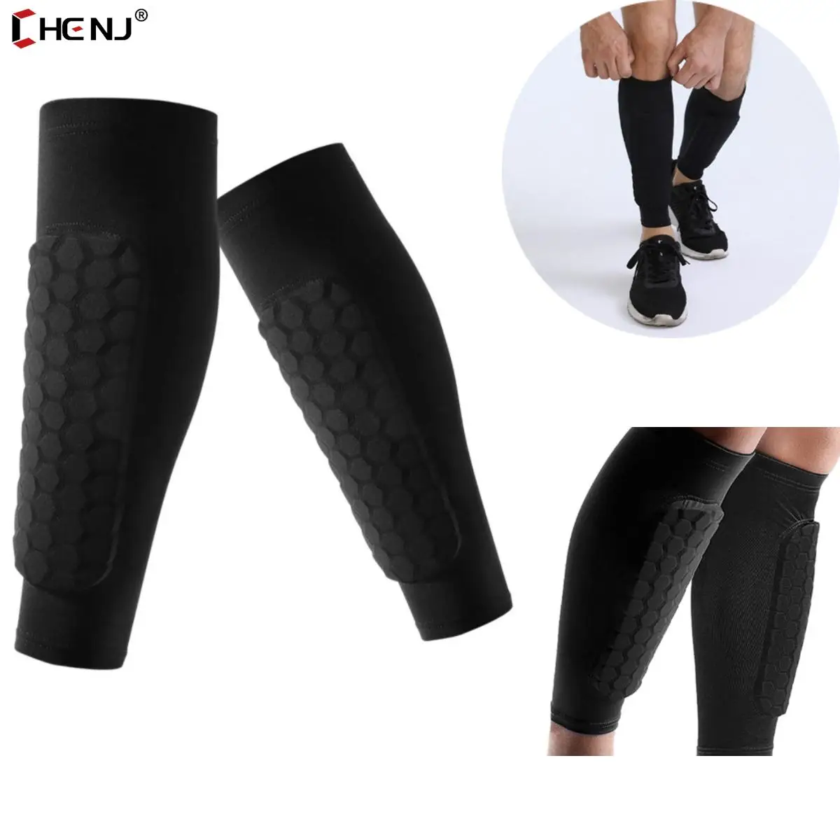 

1pcs Outdoor Sports Honeycomb Anti-Collision Leg Protectors Protective Leg Socks Mountain Climbing Cycling Gear