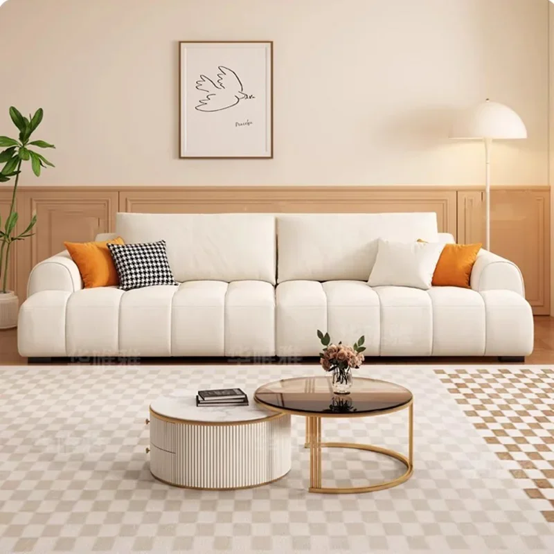 

Nordic Luxury Living Room Sofas Elegant Modern Comfortable Reclining Puff Sofa Soft Relaxing Divano Letto Patio Furniture