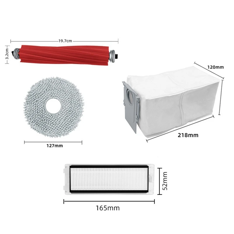 프로모션! Roborock P10 Roborock Q Revo 로봇 진공 필터, 걸레질 닦기 교체 예비 부품