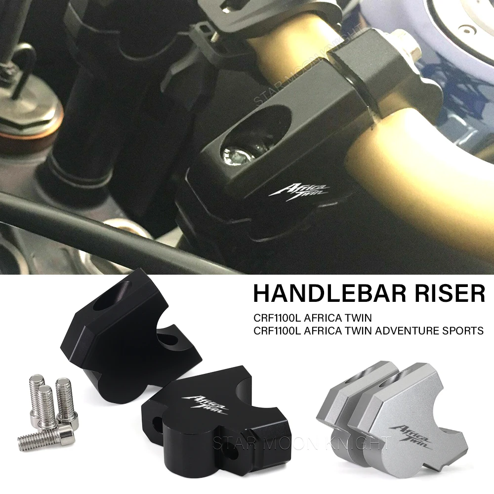 Handlebar Riser For Honda CRF1100L Africa Twin1100 Africa Twin 1100 Adventure Sports 2020 - Motorcycle Handle Bar Clamp Adapter