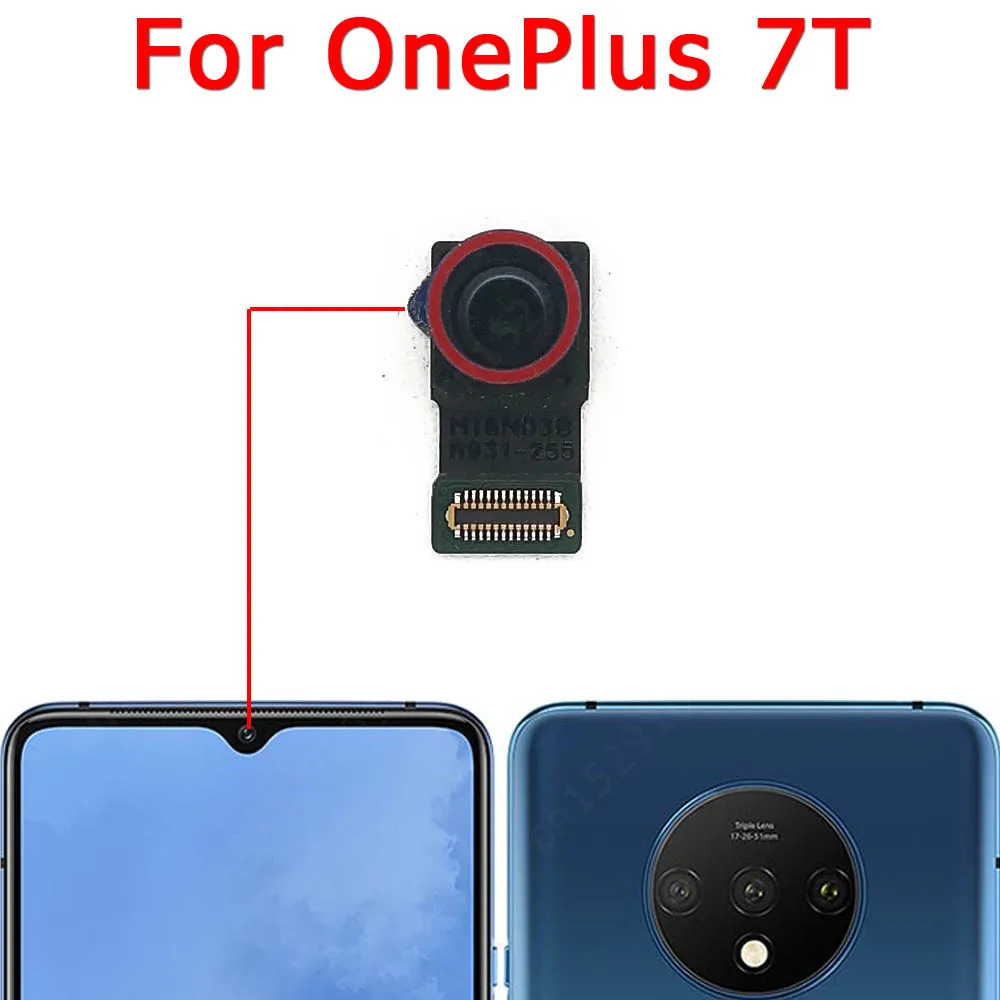 Big Facing Selfie Front Backside Camera Module For Oneplus 7 Pro 1+ 7T 5G One Plus Back View Rear Camera Spare Parts Flex Cable