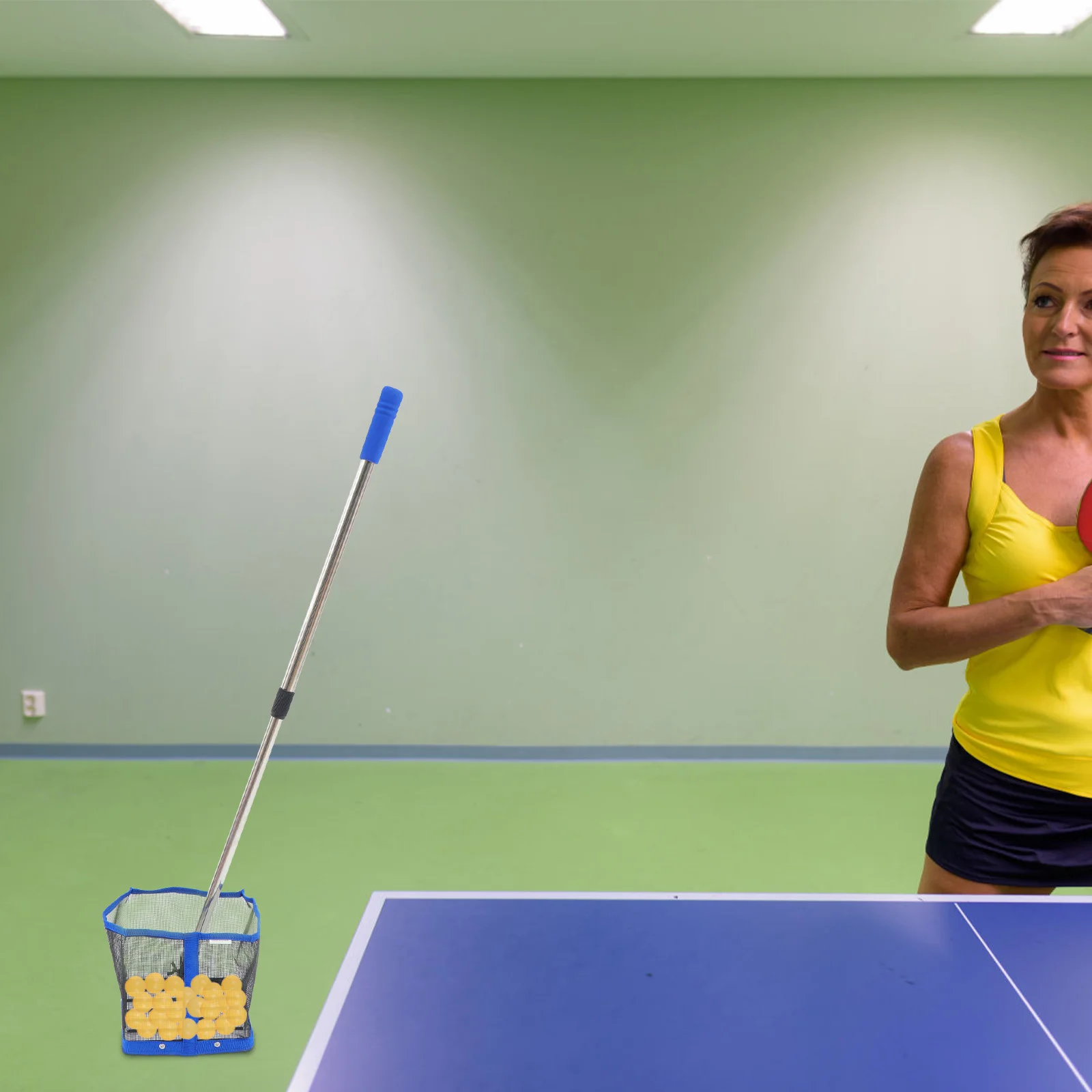 

Table Tennis Ball Picker Storage Holder Telescopic Handle Upper Nylon Equipment