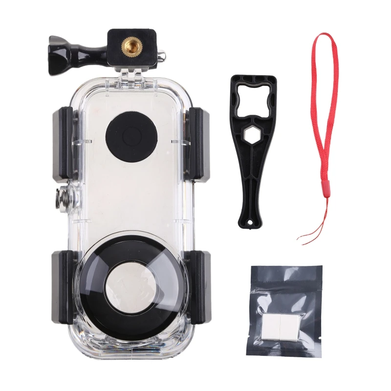 30m/98ft Waterproof Housing Diving Protective Cover Underwater Case Shell Compatible with Insta 360 One X2 Panoramic Camera