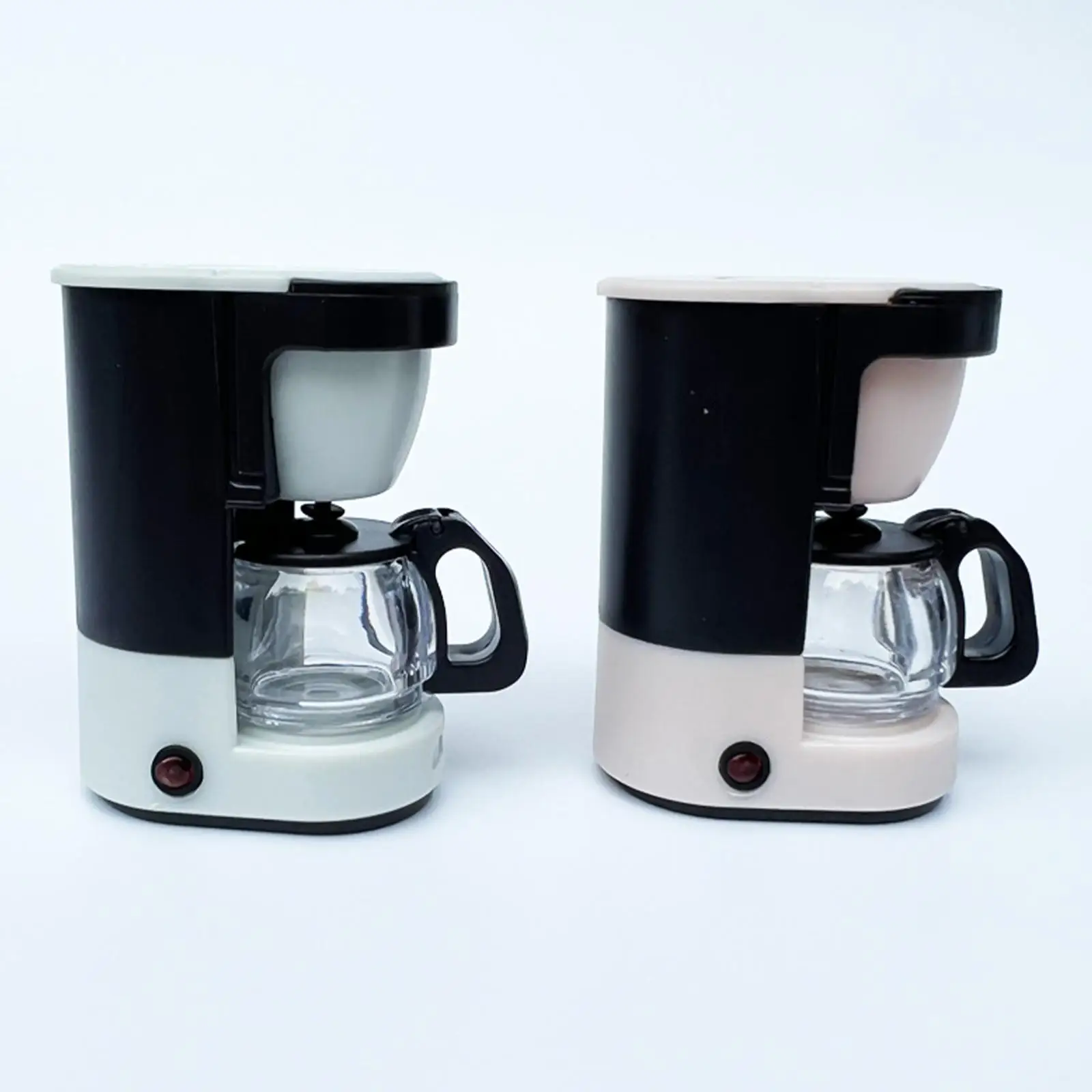 3xCoffee Machine ドールハウス家具 1/12 スケール 装飾用 クリエイティブおもちゃ グリーン