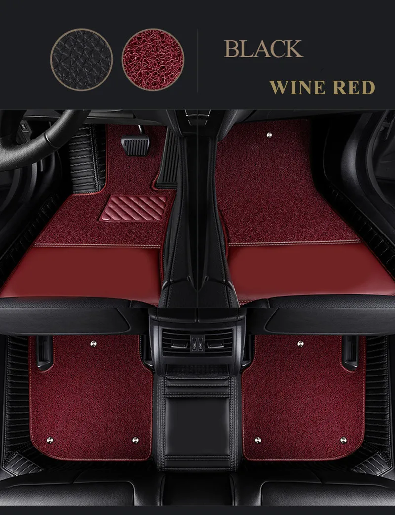 

Custom special car floor mats for Toyota Land Cruiser 300 2025-2022 5 seats waterproof double layers carpets for LC300 2026