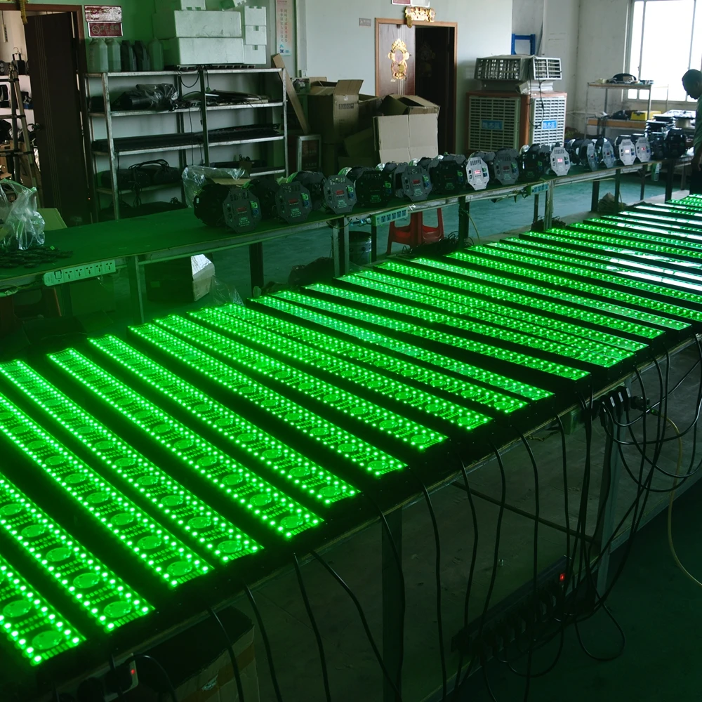 New 12x3W Golden White Pixel Led Wall Washer Light with 156PCS White 5730 Flash 96PCS RGB 3IN1 Colorful Bar Light