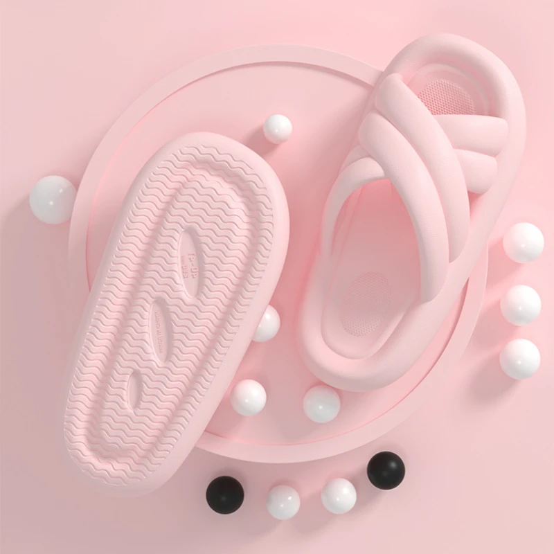 Thick Bottom Women's Slippers Home Non-slip Comfortable Couple Sandals Fashion Indoor Household Bathroom Man Women Slippers