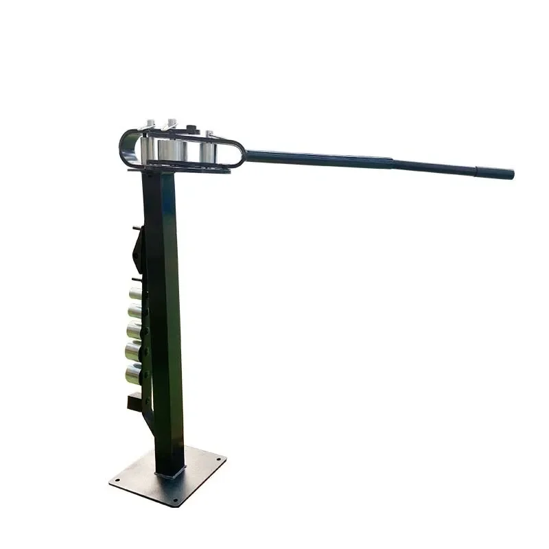 Floor-to-ceiling compact pipe bender YP-38 with multiple radii, extended handle, manual operation, time-saving and labor-saving